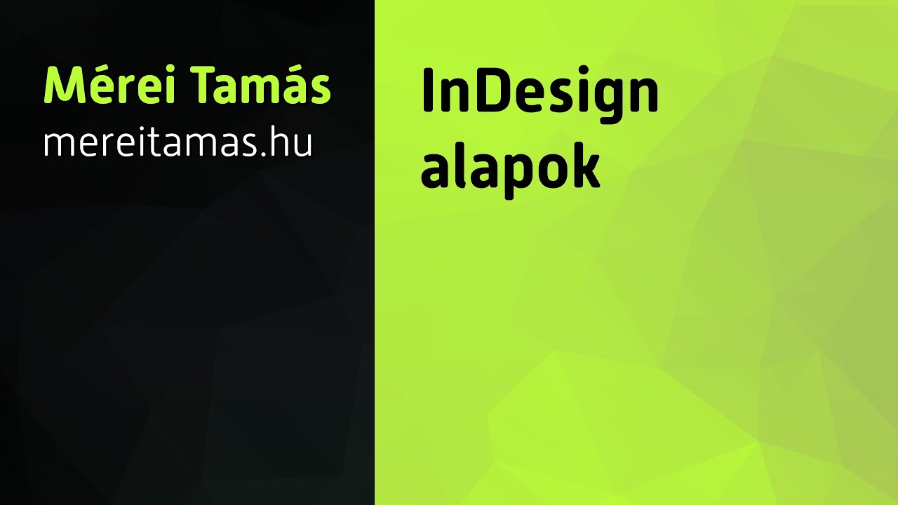 InDesign alapok