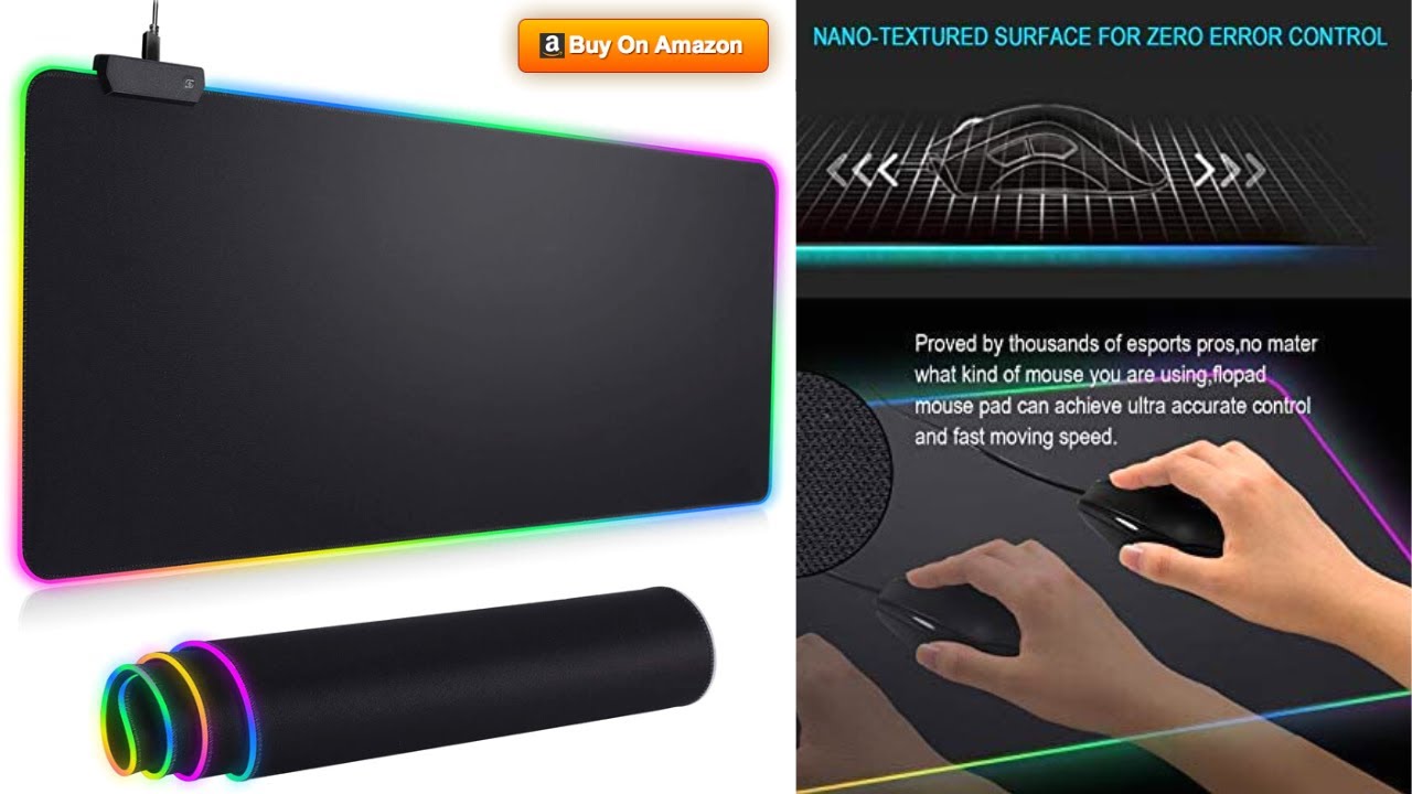 RGB Mousepad Led Mouse Pad, Large Mouse Pad,Led and Big Mouse mat