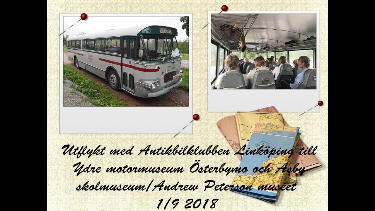 Antikbilklubben Linköping på utflykt till Ydre och Asby 1/9 2018