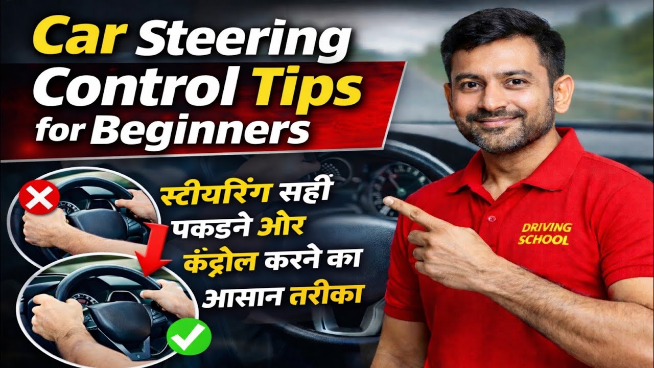 Car Steering Control Tips for Beginners | स्टीयरिंग सही पकड़ने और कंट्रोल करने का आसान तरीका