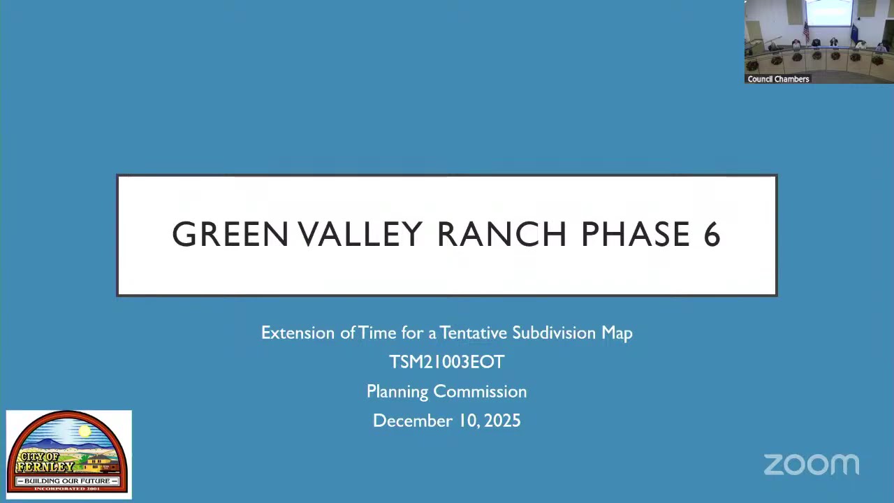 Fernley Planning Commission Meeting 12.10.25