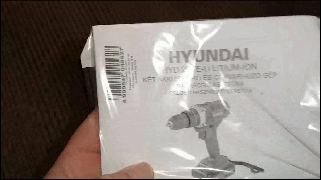 Hyundai HYD-20VE-Li Akkus Fúró Ütvefúró-Csavarozó