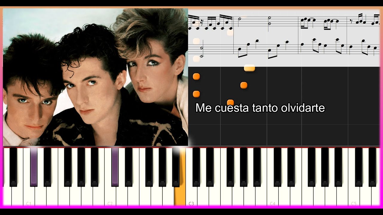 MECANO - Me cuesta tanto olvidarte - Partitura - Letra