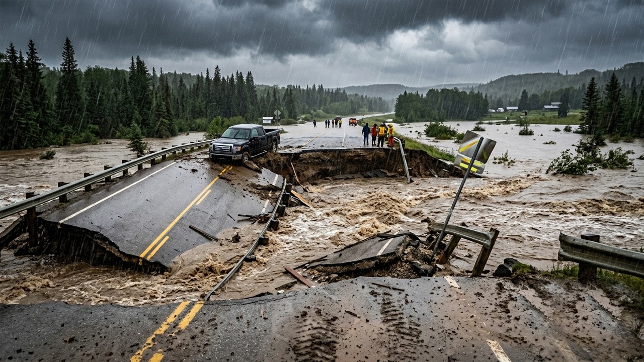 Floods Devastate Manitoba, Canada! Roads Washed Away, Homes Submerged, Mass Evacuations Underway.