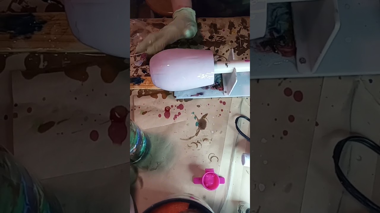 sippy cups resin alcohol ink and cricut cutouts