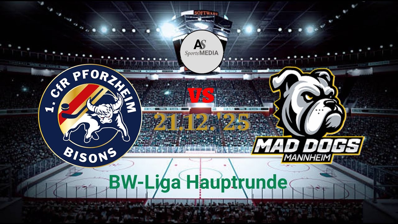 Livestream Bisons vs. MadDogs BW-Liga 21.12.25 Sasion 2025/26 #eishockey