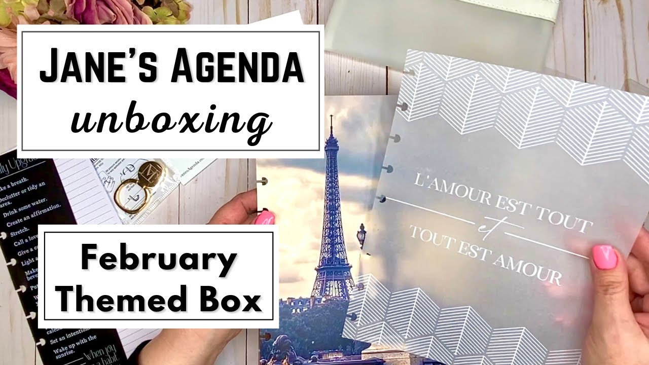 UNBOXING JANE'S AGENDA FEBRUARY THEMED PLANNER SUBSCRIPTION BOX