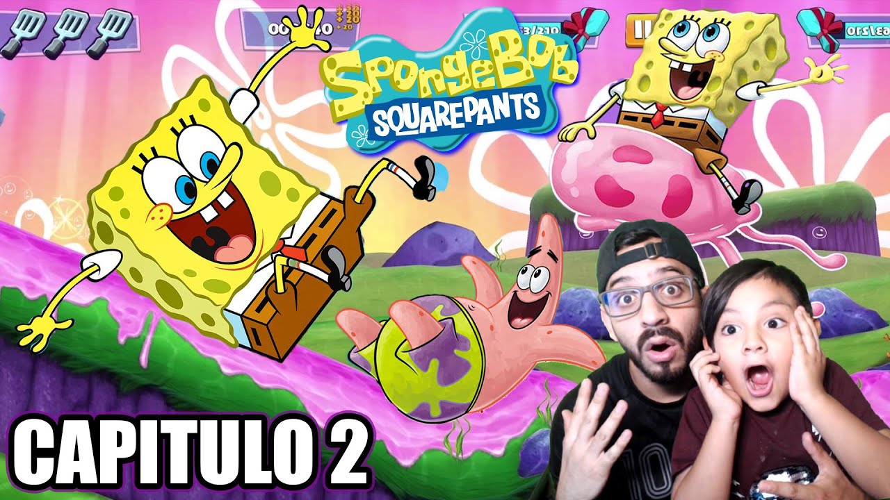 Bob Esponja es una Medusa | Bob Esponja La Caza de la Cangreburger 2 | Juegos Karim Juega