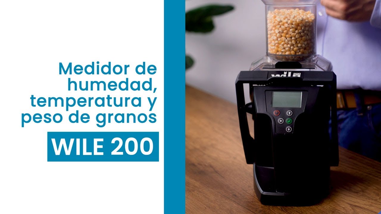 Medidor de humedad, temperatura y peso de granos WILE 200 ¿Qué es y cómo se usa?