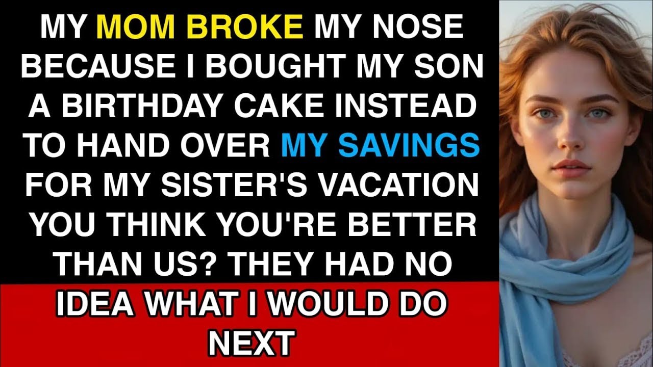 Mom Broke My Nose for Buying My Son a Birthday Cake Instead of Funding My Sister’s Vacation.