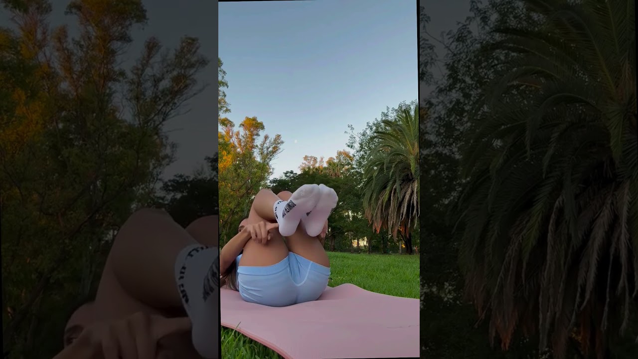 Pretty girl took of her white socks 