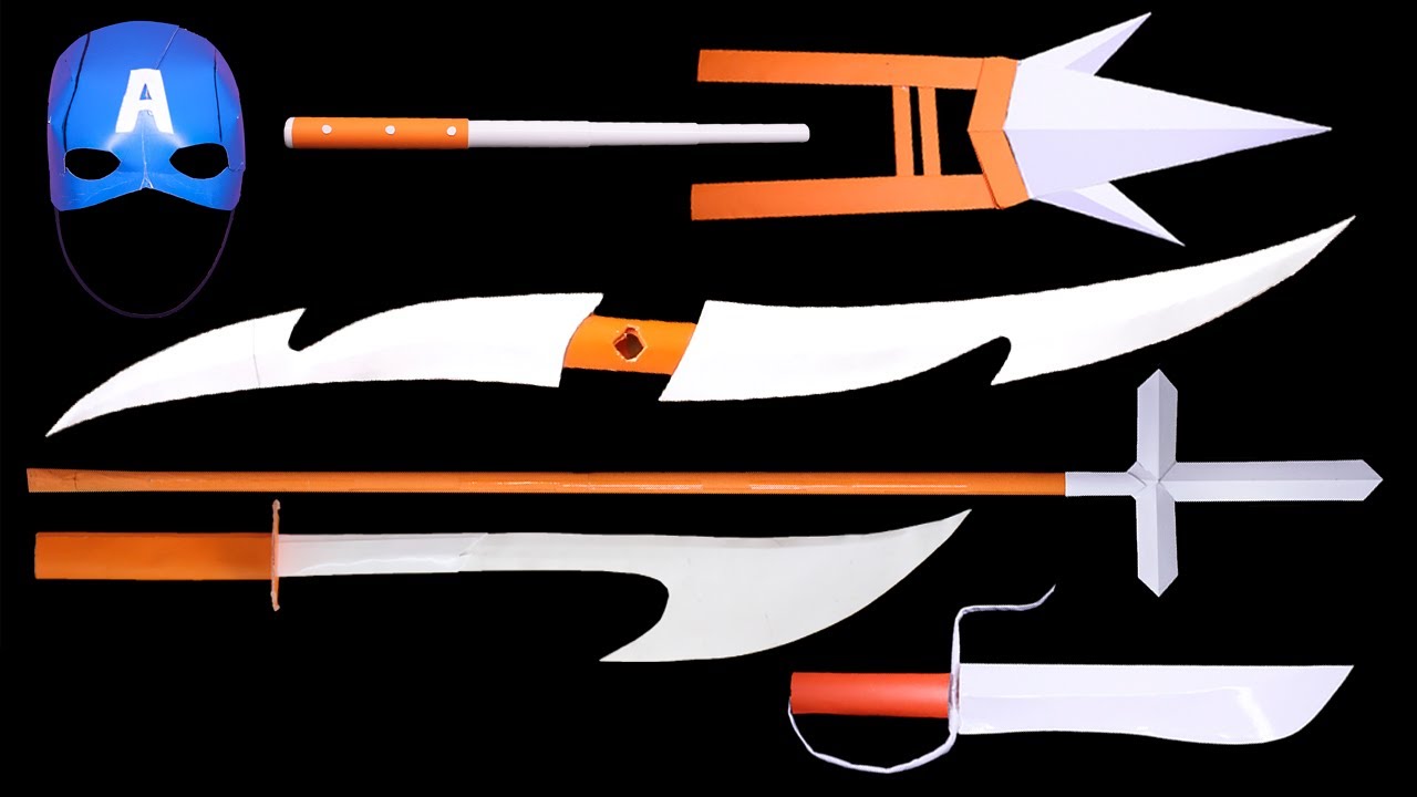 9 Origami Ninja Sword/Spear/Mask/Knife