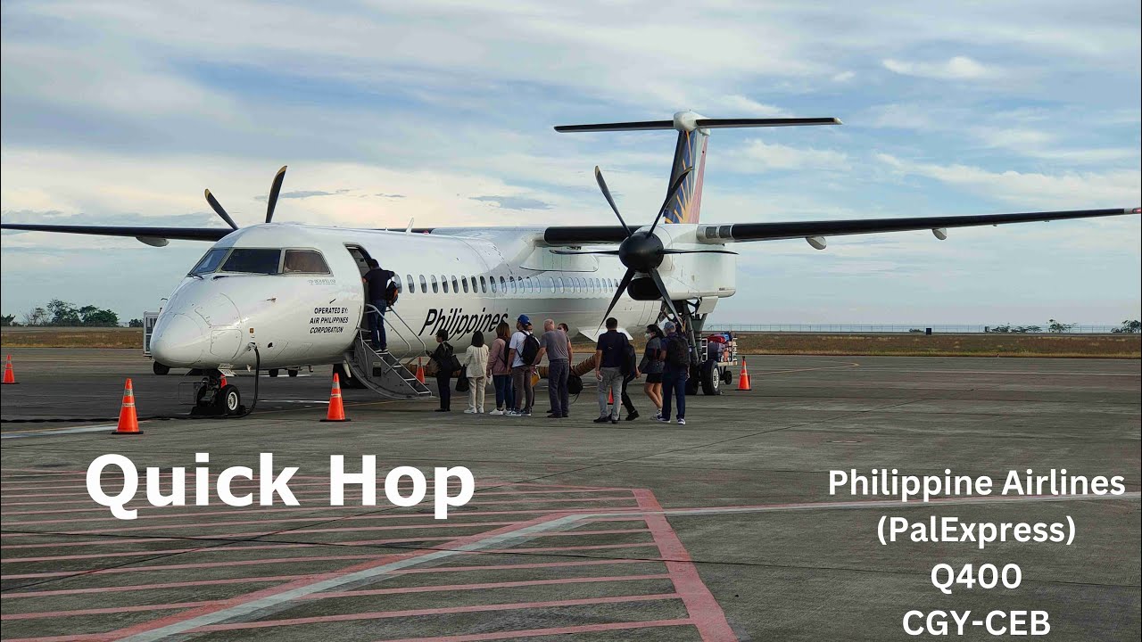 Quick Hop | Philippine Airlines Q400 | CGY-CEB | 6th Travel Vlog
