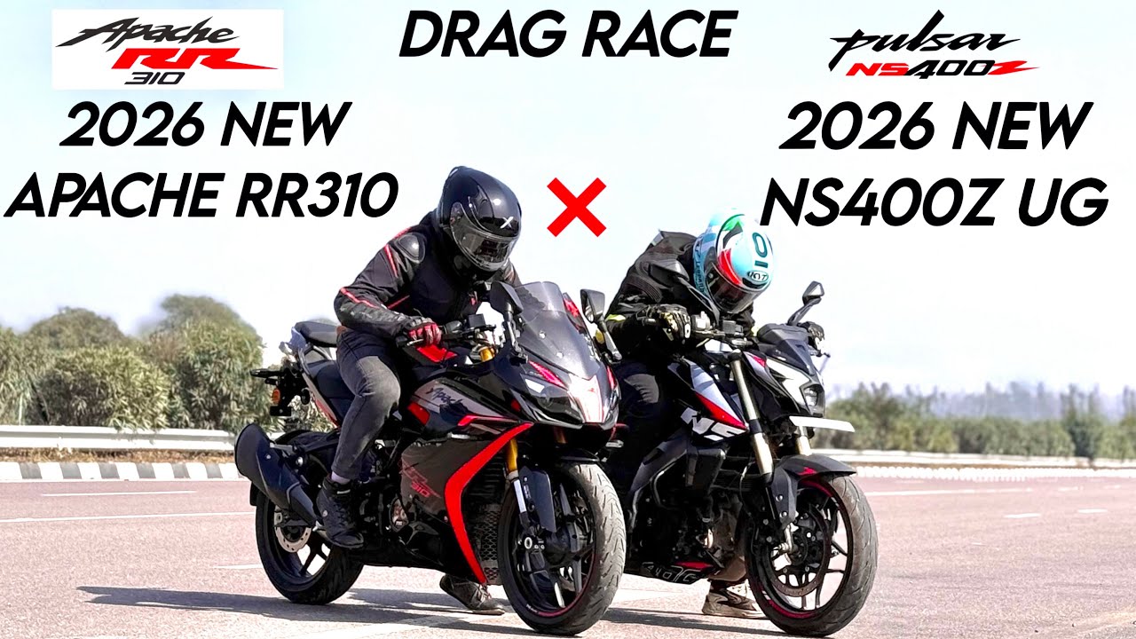 2026 Apache RR310 vs Ns400z UG drag race performance test top speed video🔥