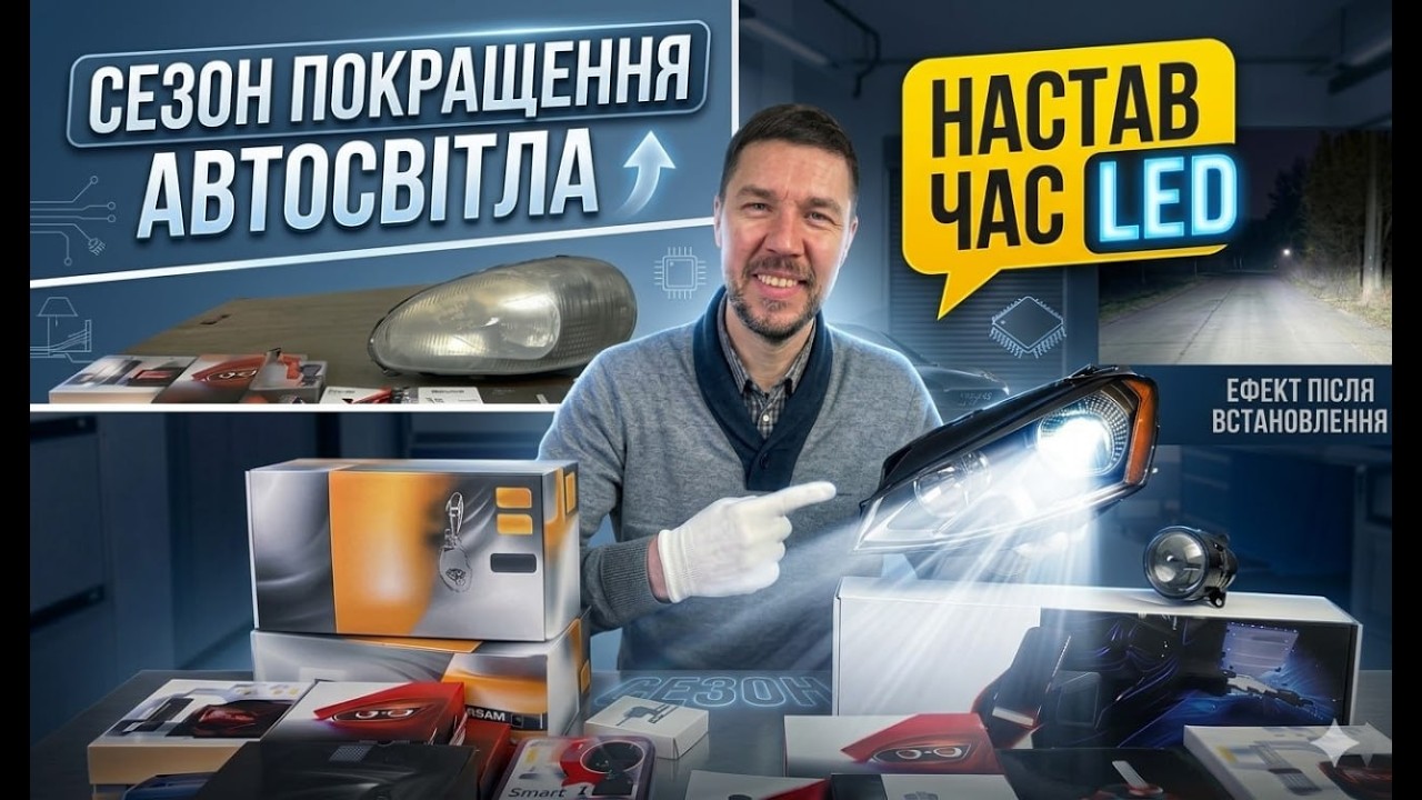 Ксенон/галоген/LED: як підготувати фари до сезону і не сліпити інших. ПТФ, фари, скло, салон.