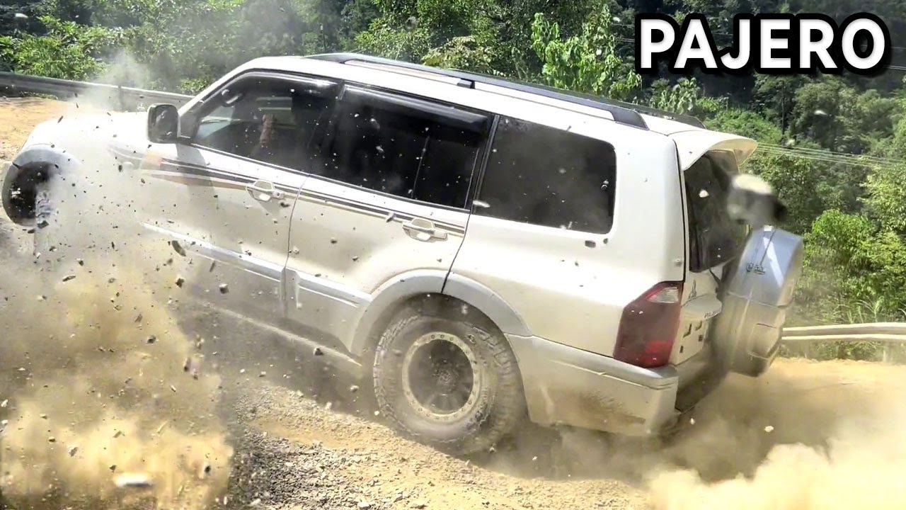爆改帕杰羅挑戰爬坡，全車過熱掛不上檔，揚起的沙石打在我臉上#越野