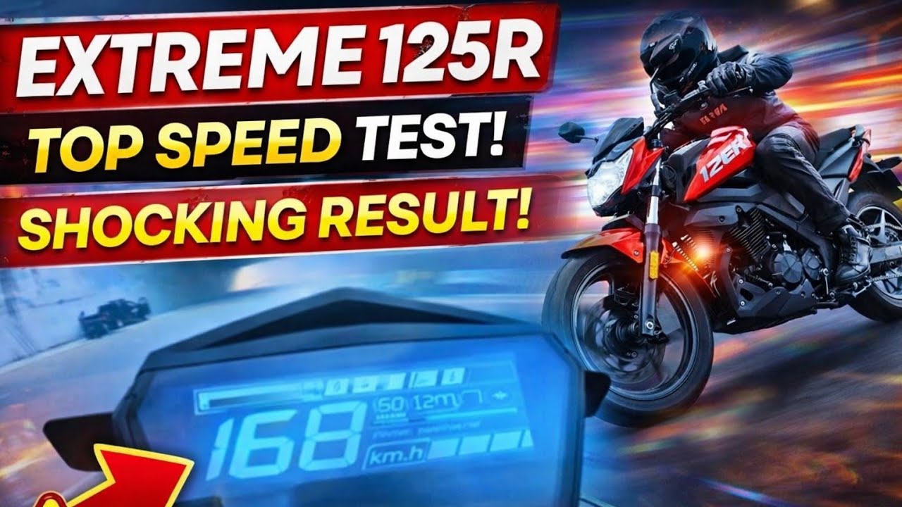 Xtreme 125R Top Speed Test 😱|Result Will Shock You! ||Xtreme 125R TOP SPEED 🔥Xtreme 125R Speed Test
