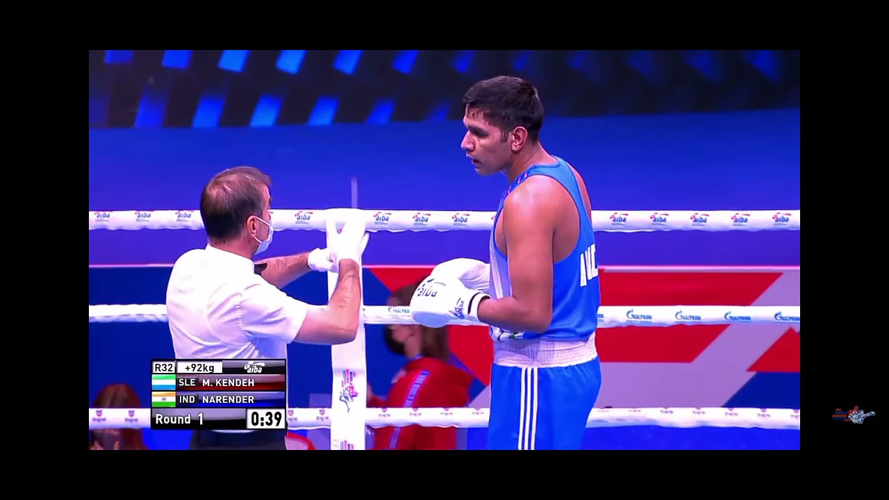 Narender Vs Kandeh Sierra Leone Vs India Boxing.
