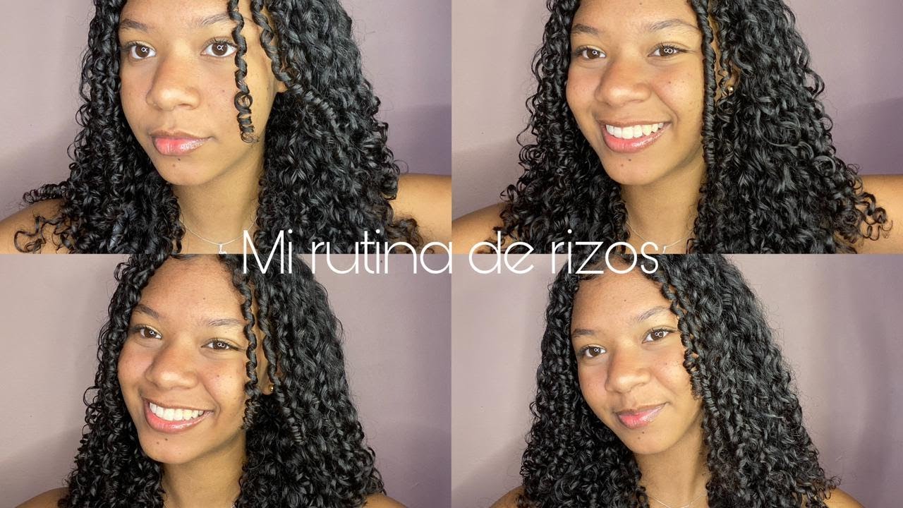 MI RUTINA DE RIZOS SUPER FACIL/ #rizos #cabellorizado #rutinas