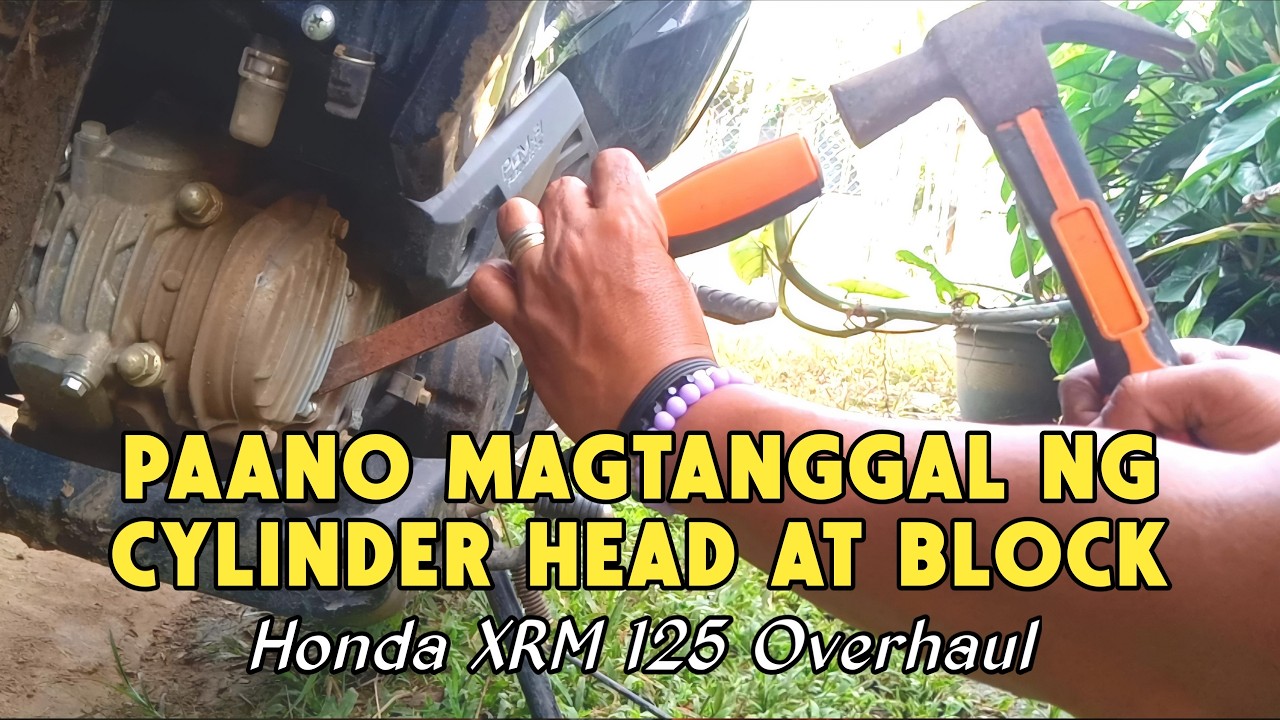 Paano Tanggalin Ang Cylinder Head at Block | Honda XRM 125