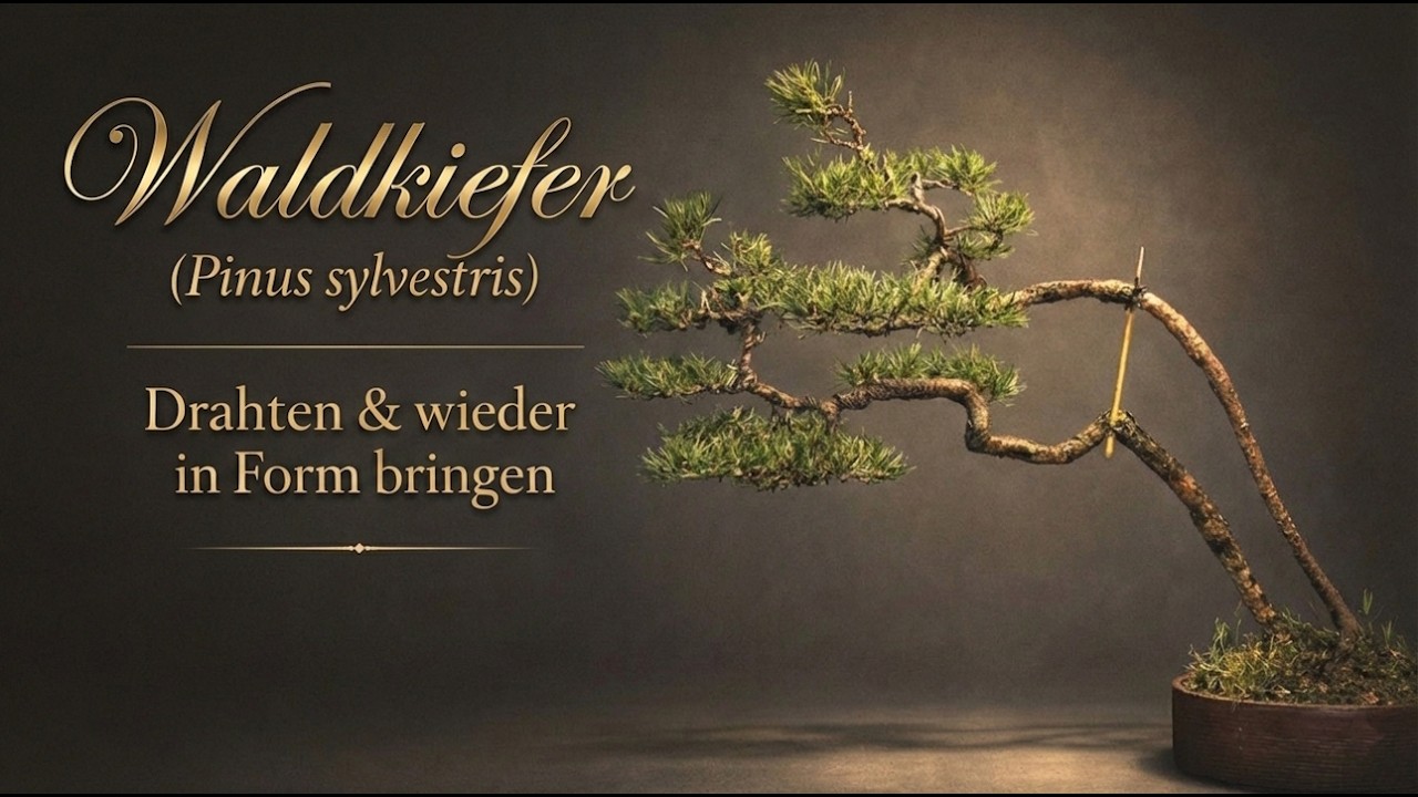 Waldkiefer (Pinus sylvestris) – Drahten und wieder in Form bringen