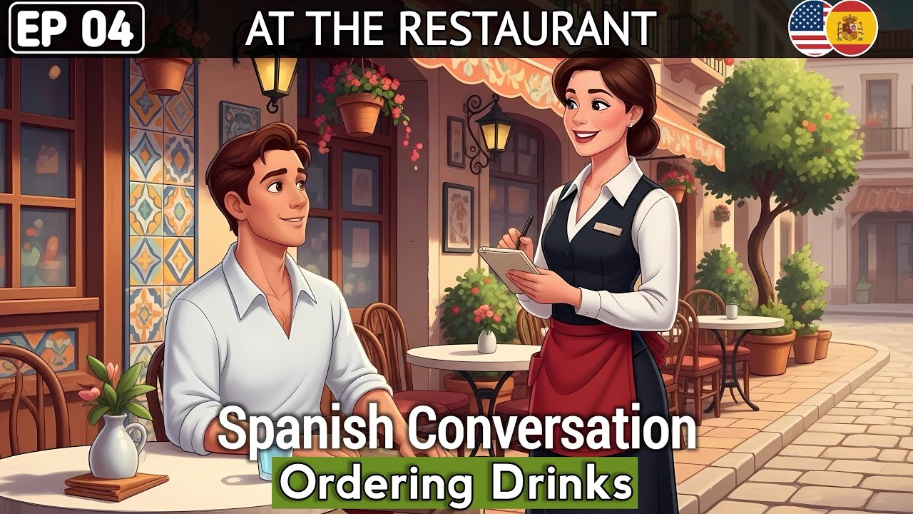Learn Spanish at the Restaurant 🇪🇸 | Ordering Drinks in Spanish with Quiz (Episode 4)