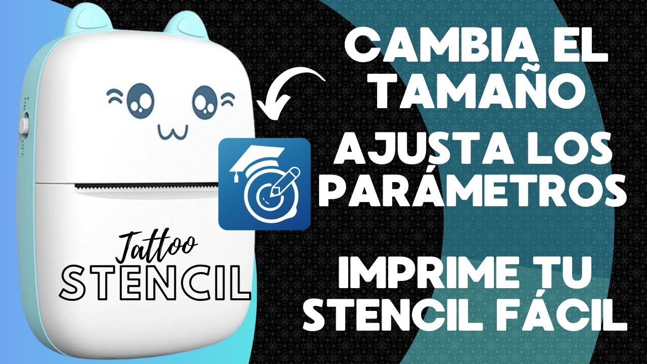 Reescala y ajusta parámetros en la app de tu mini impresora térmica
