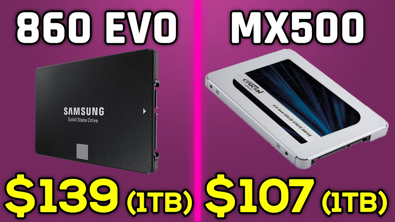 Samsung SSD 860 EVO vs Crucial MX500 - Comparison