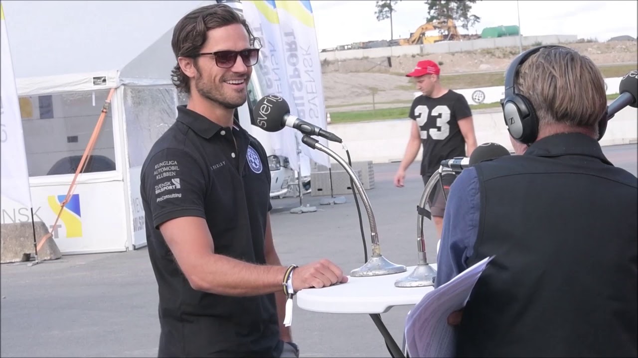 Prince Carl Philip at karting race