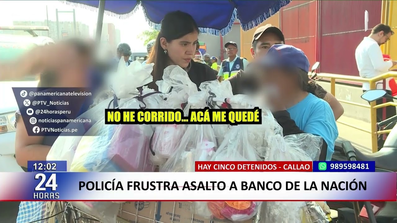 Así se frustró el robo al Banco de la Nación
