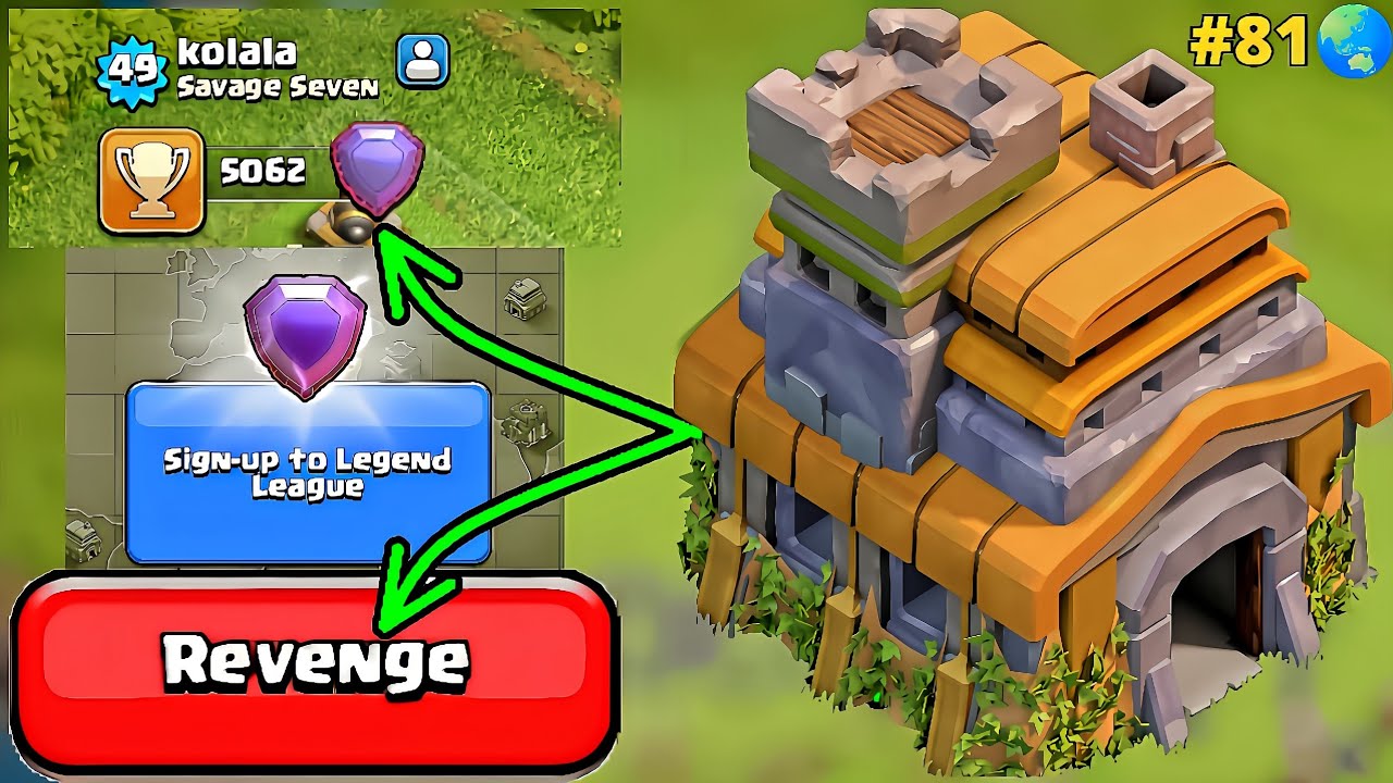 Th7 5062💜|Th7 uses revenge button in Legend League|Th7 Revenge Attack and Legend League Attacks