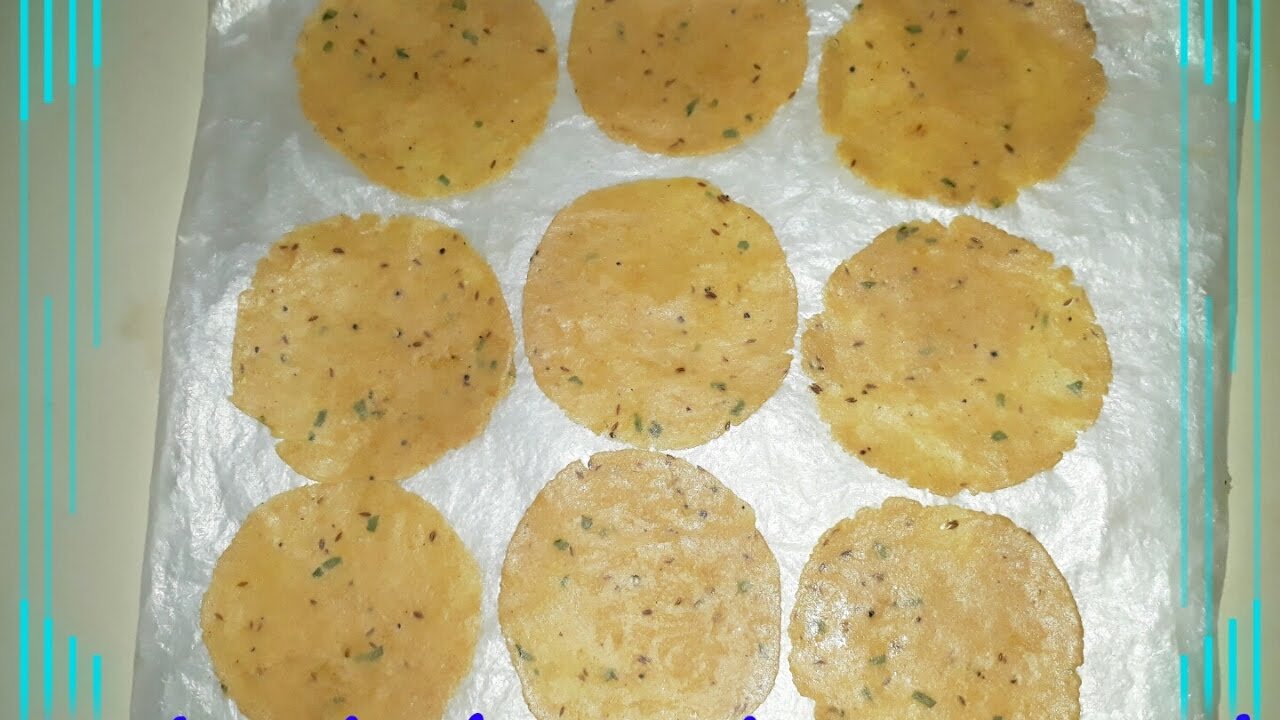 Crispy and Tasty Wheat Flour Papad Recipe in Hindi