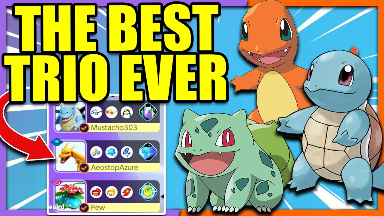 Our TRIO PICKED all 3 KANTO STARTERS in DRAFT | Pokemon Unite