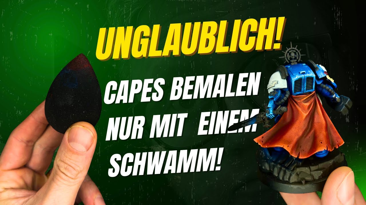 Rotes Cape in 10 Minuten &ndash; nur mit Schwamm! | Warhammer 40K