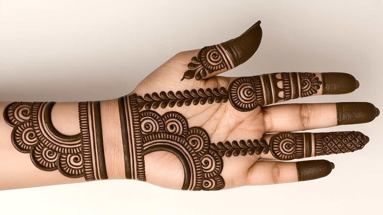 Stylish easy mehndi design front hand | simple mehandi design | mehndi ka design | mehandi | mehndi