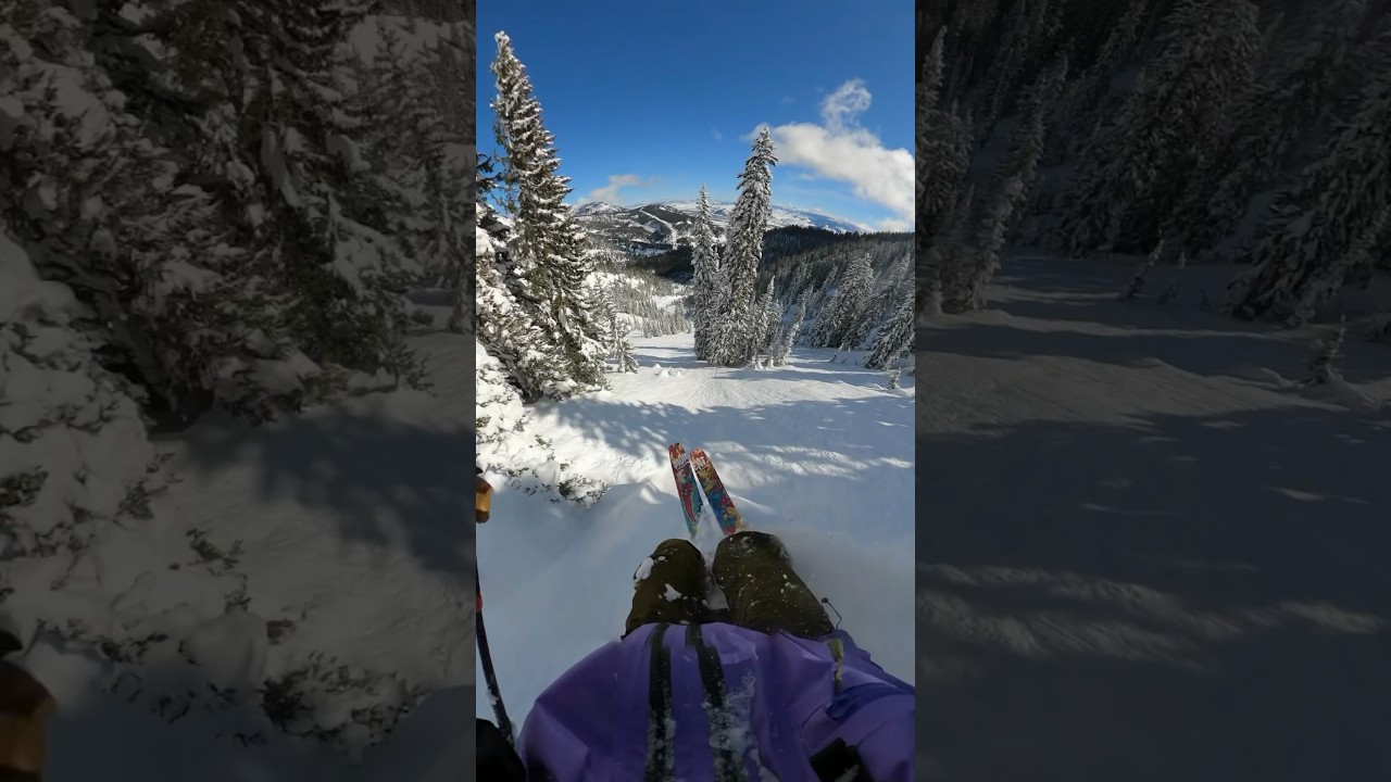 Crazy spine powder skiing #gopro #powder #backcountry #skiing