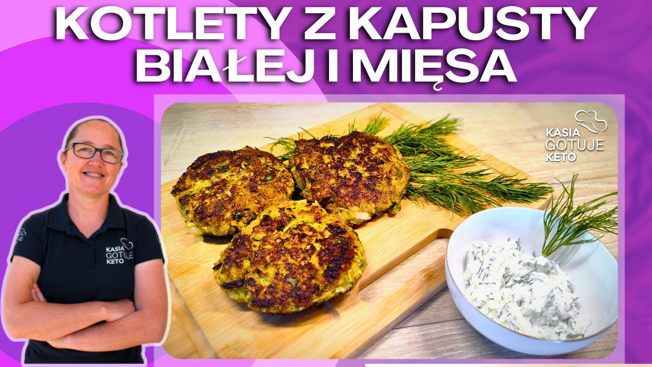 Kasia Gotuje Keto - Kotlety z kapusty białej i mięsa.