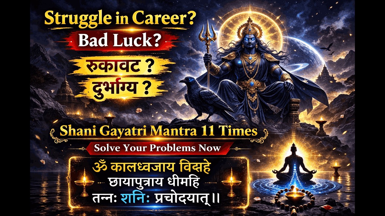 Shani Gayatri Mantra 11 Times | Remove Bad Luck, Shani Dosh, सब कुछ गलत हो रहा है? शनि गायत्री मंत्र