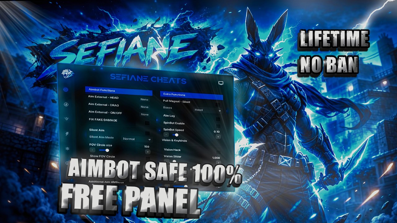 FREE NEW PC PANEL OB51💻 BEST PANEL FOR AIMBOT FREE FIRE BETA 🎯 SILENT AIM | 100% SEFIANE STORE ✅