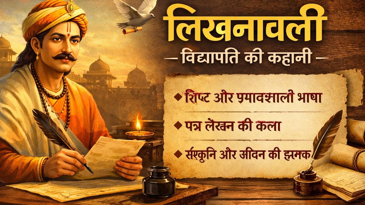 लिखनावली – विद्यापति की कहानी | पत्र लेखन की कला | Hindi Sahitya