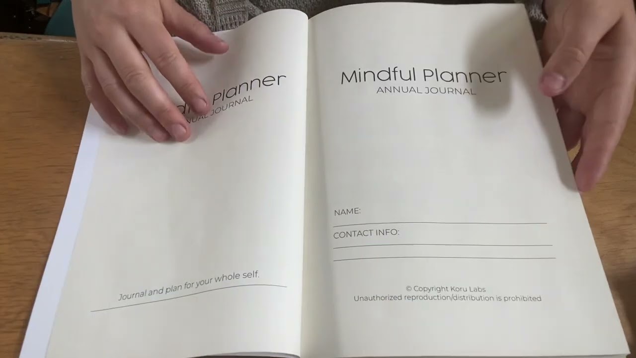 Quick Walk-Through of the Mindful Planner: Plan Your Life Mindfully