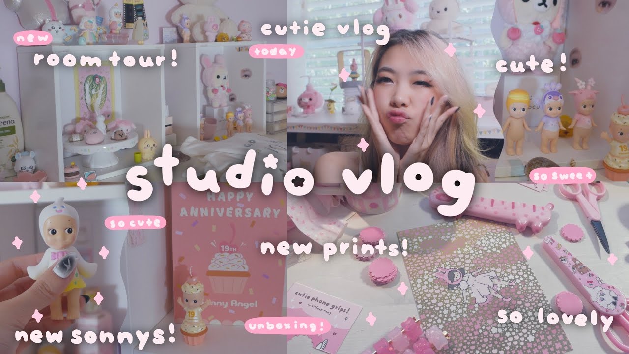 Artist Diaries 🍦 Sonny Angel Obsession n New Cutie UFO Prints n Stickers! | Tiffany Weng