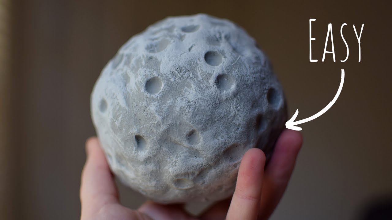 DIY Moon Model Polymer Clay
