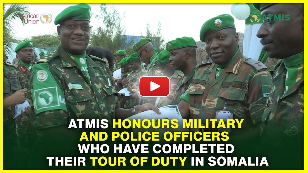 ATMIS honours military and police officers who have completed their Tour of Duty in Somalia