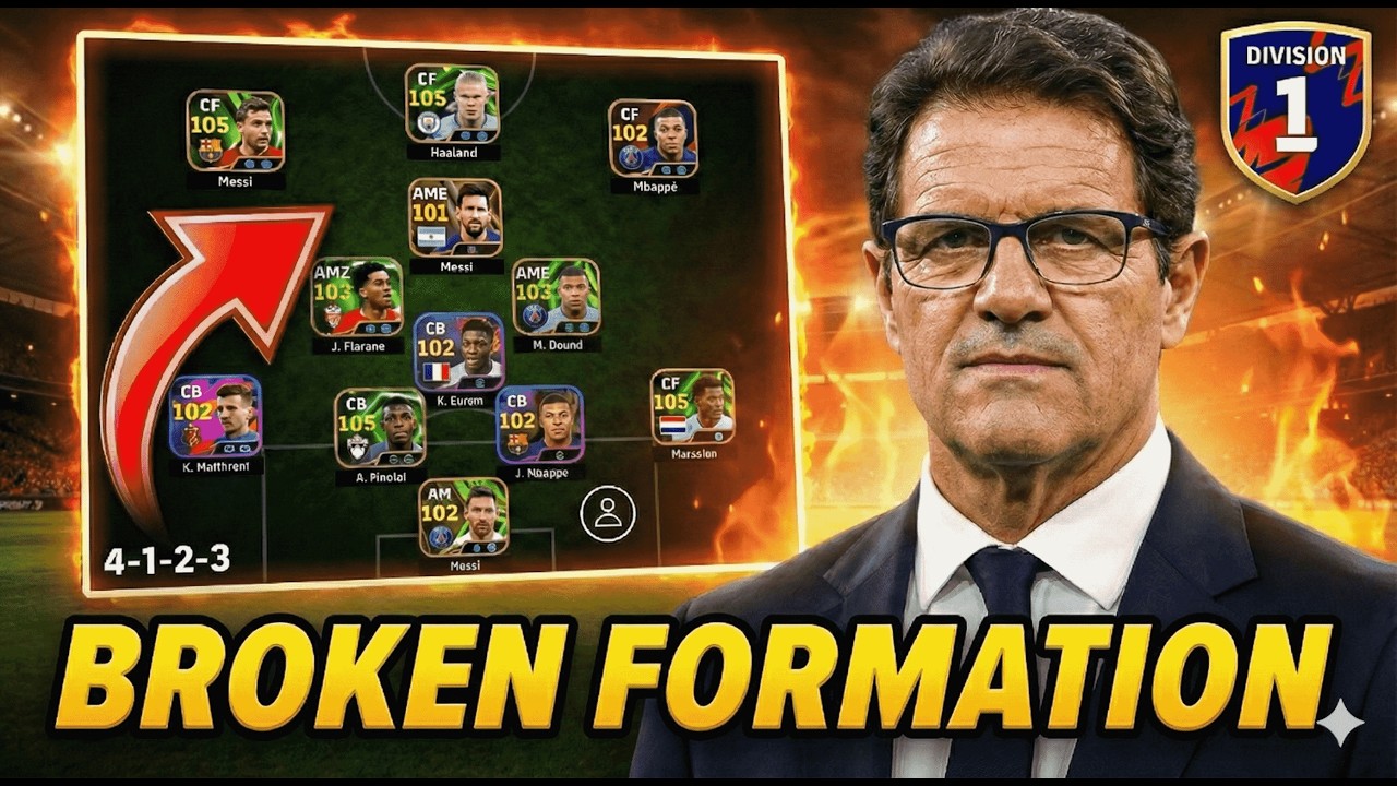 Broken 4-1-2-3 Long Ball Counter in eFootball 2026 Mobile - So Overpowered It Should Be BANNED!