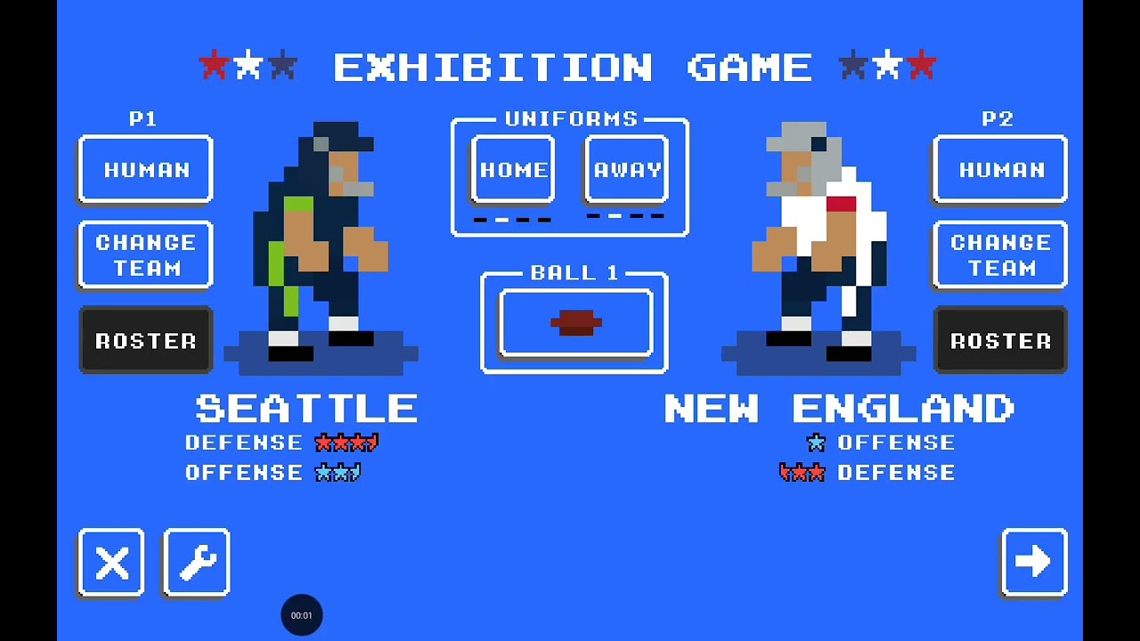 Retro Bowl Gameplay | Exhibition Mode | Seattle vs New England (Super Bowl 60 Matchup)