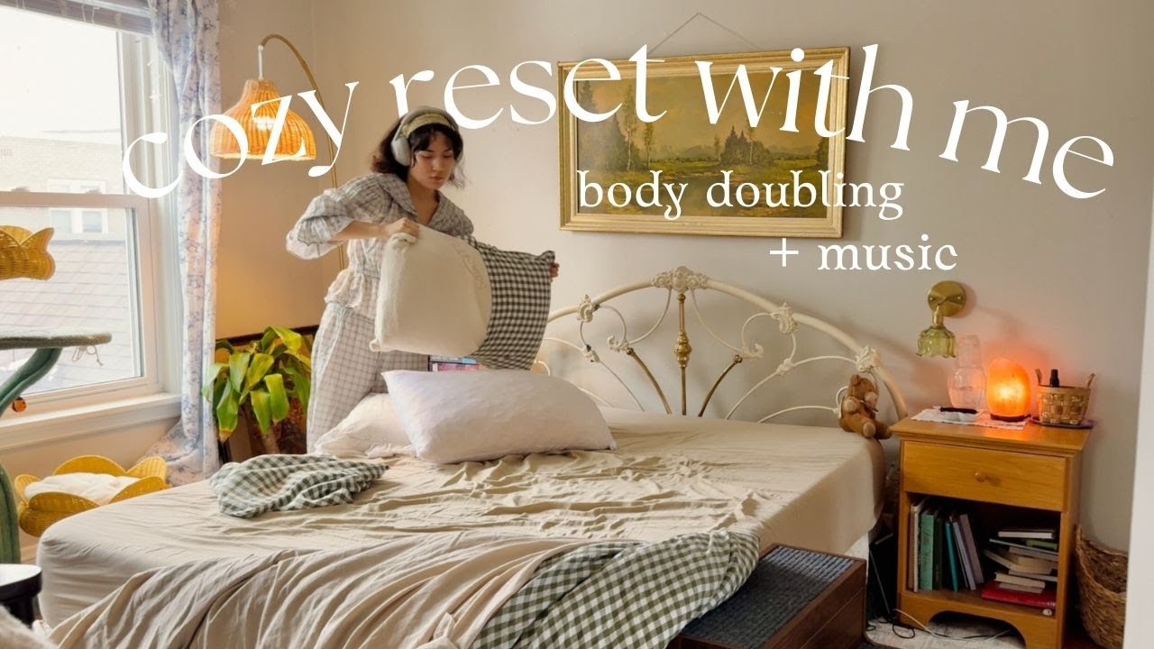 ultimate reset with me | body doubling, deep clean home + cute music, getting reset for a New Year⭐️