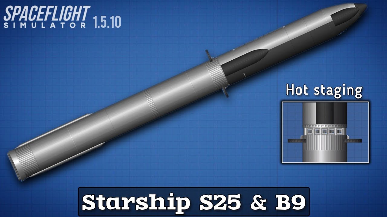 How to build Starship & Booster 9 | In Spaceflight Simulator | SFS