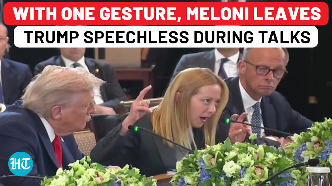 Viral Moment: Trump Left In Shock As Meloni Gestures To Claim Her Role in Ukraine Peace Talks