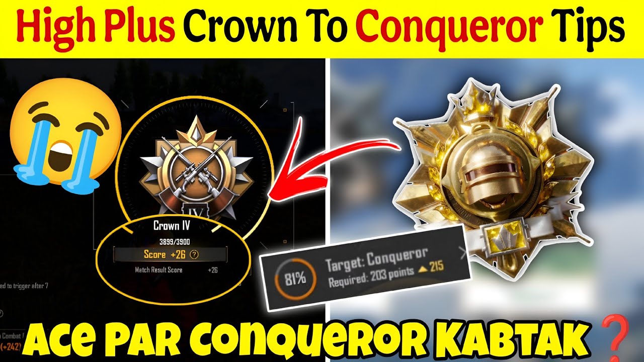 🇮🇳 Day-4 High Plus Crown To Conqueror Easy Tips 🤫 | solo conqueror tips and tricks ✅
